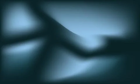 Abstract dark blue blurred wave background with grainy texture and glowing .. Stock Illustration