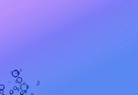 Abstract Dark Blue Bubbles At Bottom Corner On Modern Blue Gradient Background イラスト素材