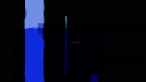 Abstract dark blue composition with vertical blue and light blue bars and a.. Stock Footage 335441659