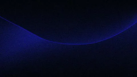 Abstract dark blue cosmic nebula with glowing particles and light streaks Stock Illustration