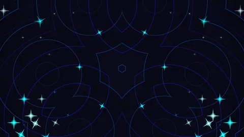 Abstract Dark Blue Cosmic Star Pattern Background Stock Footage 331352856