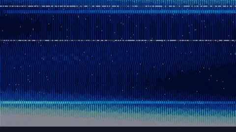Abstract dark blue crt scanline texture with digital glitch distortion. Cya.. Stock Footage 346758539