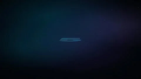Abstract Dark Blue Digital Background with Glowing Number Zero and Soft Stock-Footage 340023103