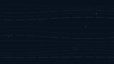 Abstract Dark Blue Digital Data Lines Background Stock Footage 342589520