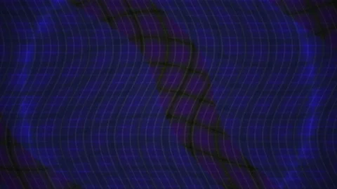 Abstract Dark Blue Digital Glitch Background with Moving Geometric Patterns. Stock Footage 340487504