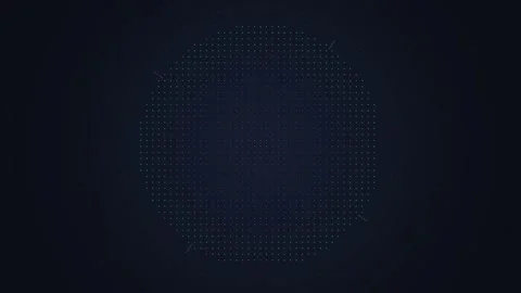 Abstract Dark Blue Digital Grid Dots Pattern Background with Subtle Glow Stock Footage 348422824