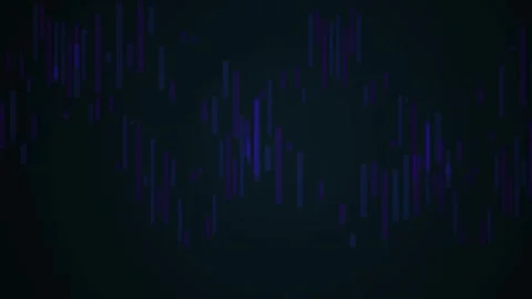 Abstract dark blue digital technology background with animated vertical equ.. Stock Footage 346321040