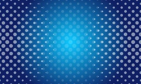 Abstract dark blue dotted background with dimensional perspective. blue halftone Stock Illustration