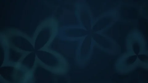 Abstract dark blue floral pattern motion background animation loop. Stock Footage 346321063