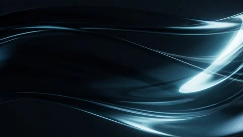 Abstract dark blue flowing lines motion background dynamic glowing wave mov.. Stock Footage 327342617