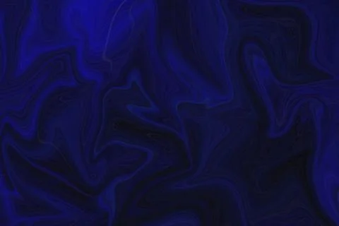 Abstract dark blue fluid marble texture background with swirling liquid Stock Illustration