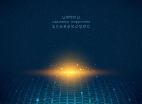 Abstract of dark blue galaxy square patterns background with glitters. Stock Illustration
