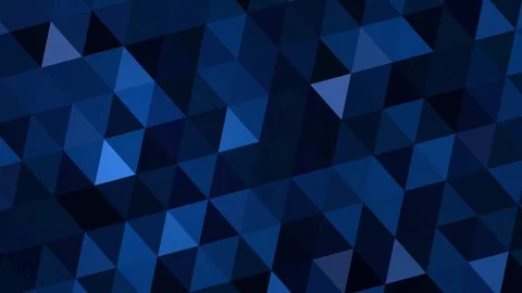 Abstract dark blue geometric background with triangular mosaic pattern for .. Stock Footage 347244126