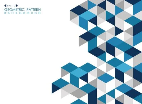 Abstract dark blue geometric background with polygonal triangles. Illustrazione stock