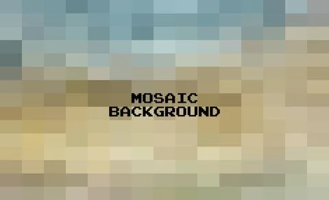 Abstract Dark Blue geometric Background, Creative Design Templates. Pixel art Stock Illustration
