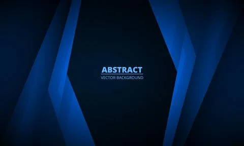 Abstract dark blue geometric background with modern corporate concept. Stock Illustration