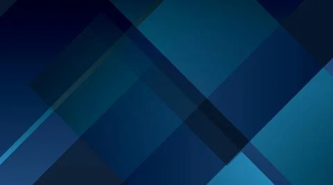 Abstract dark blue geometric background with overlapping squares and diagonal li Stock Illustration