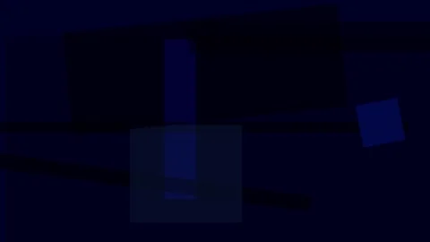 Abstract dark blue geometric composition with overlapping rectangles and sq.. Stock Footage 335430714