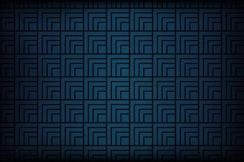 Abstract dark blue geometric pattern background texture Stock-Illustration