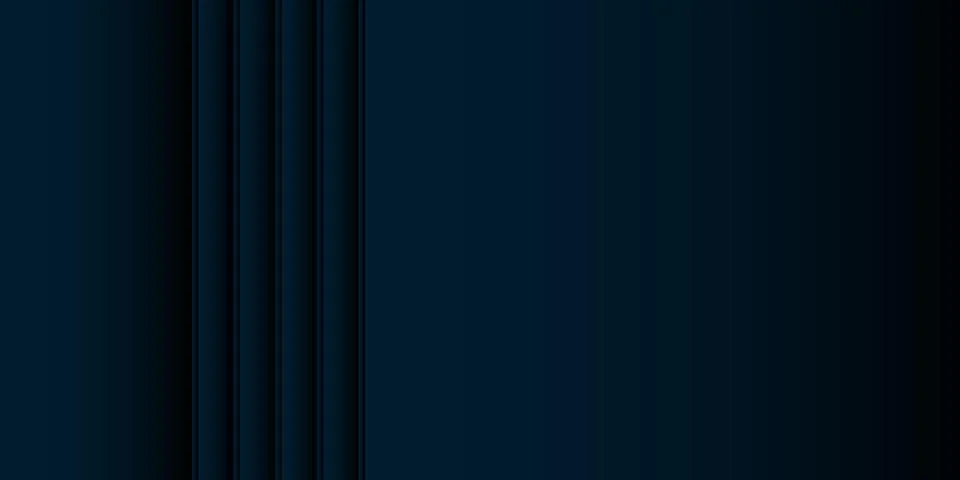 Abstract dark blue gradient background, waves and folds. 3D illustration Illustrazione stock