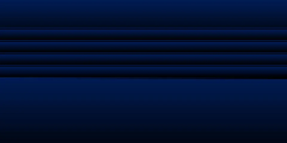 Abstract dark blue gradient background, waves and folds. 3D illustration Stock-Illustration