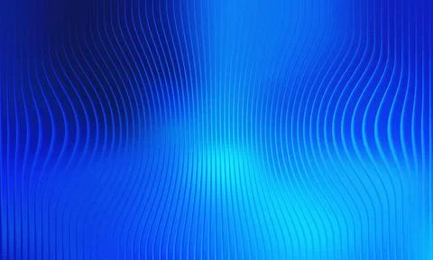 Abstract Dark Blue Gradient Background with Sharp Wavy Vertical Lines, Glow.. Stock Illustration