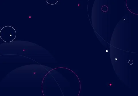 Abstract dark blue gradient circles background. Vector. Stock Illustration