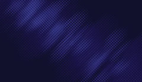 Abstract dark blue halftone background with diagonal wavy dot pattern design Stock Illustration
