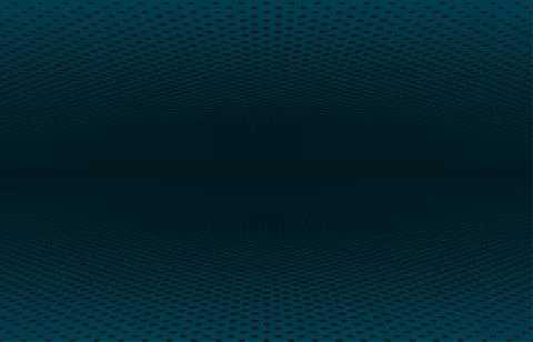 Abstract dark blue halftone circle perspective design artwork template. Stock Illustration