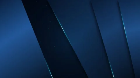 Abstract dark blue layers moving with glowing light edges cinematic backgro.. Stock Footage 345897513