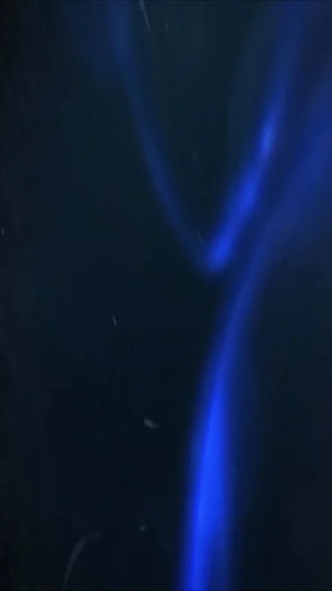 Abstract dark blue light particles flowing in motion. Cinematic sci-fi Stock-Footage 339778539