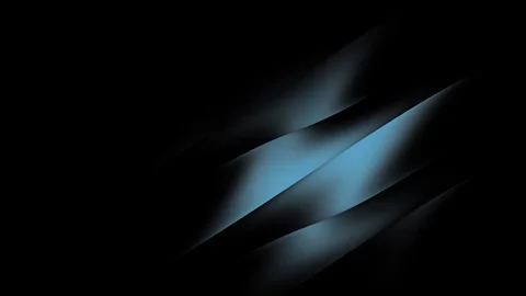 Abstract dark blue light waves on black background Stock Footage 341870517