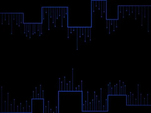 Abstract dark blue Line and dot linking background concept networking Stock Illustration
