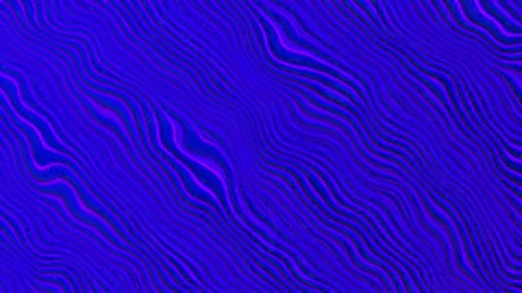 Abstract dark blue line flow background animation, digital wavy landscape Stock Footage 296258880