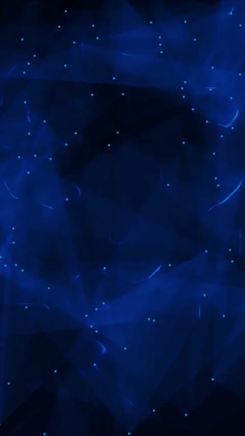Abstract dark blue liquid motion background with glowing particles and flowing 스톡 동영상 347692411