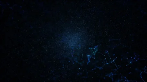 Abstract dark blue looping lines dots motion backgrounds Stock-Footage 334083081