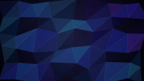 Abstract dark blue low poly geometric background animation Stock Footage 335893916