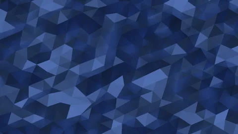 Abstract dark blue low poly geometric background modern digital design Vídeos de archivo 347075551