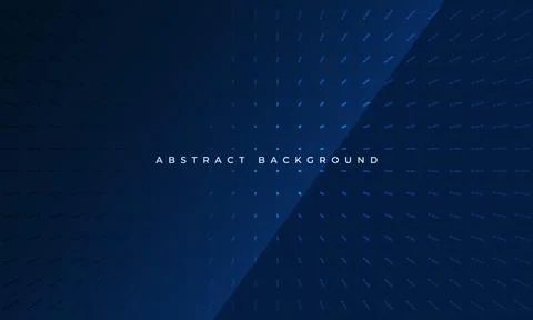 Abstract dark blue modern presentation background with halftone dots. Stock Illustration