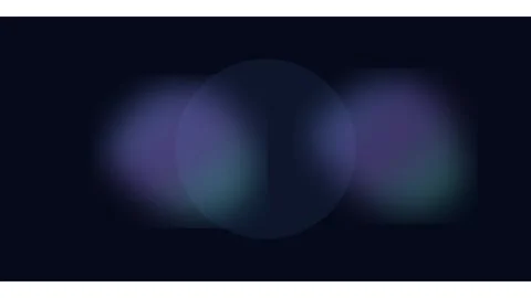 Abstract dark blue motion background, with soft glowing, spherical light orbs, Video stock 338188980
