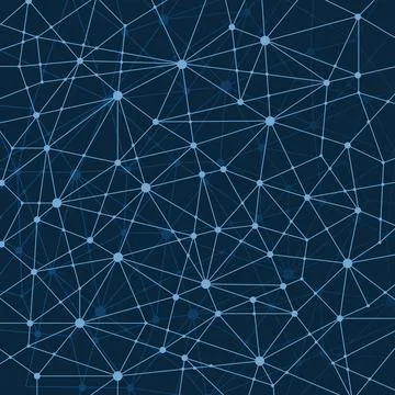 Abstract Dark Blue Multi Layered Networks Pattern Background, Polygonal Net.. 스톡 일러스트