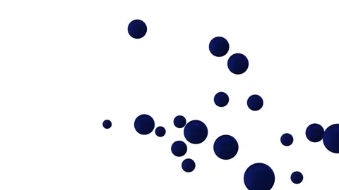 Abstract Dark Blue Polka Dot Pattern Moving on White Background Stock Footage 330919764