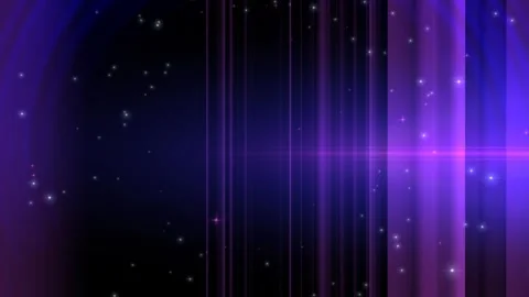 Abstract Dark Blue Purple Waves Particles Motion Background Stock-Footage 276918333