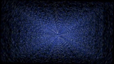 Abstract Dark Blue Radial Motion Light Tunnel - 4K Video Video stock 341952918