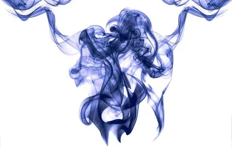 Abstract Dark blue Smoke Effect Stock Photos