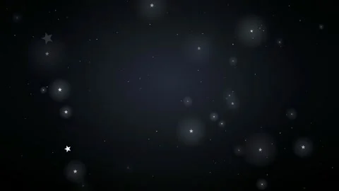 Abstract dark blue space background with shimmering stars and glowing particles Stock Footage 345427495