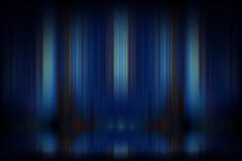Abstract dark blue studio. Design product template. 3d vector mockup Stock Illustration
