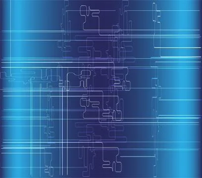 Abstract dark blue technical background Stock Illustration