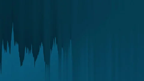 Abstract dark blue terrain waves with minimal technology motion background Stock Footage 336318275