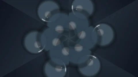 Abstract Dark Blue Translucent Geometric Radial Background Vidéo 331549063